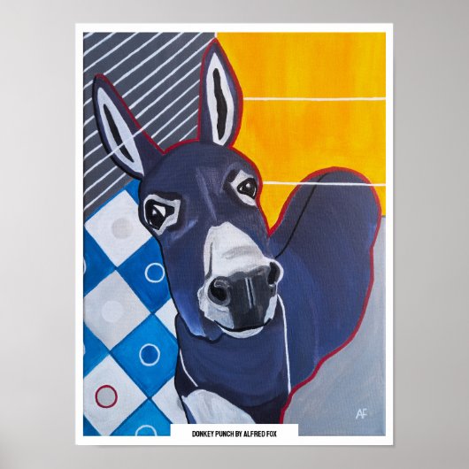 Donkey Punch Painting by Alfred Fox ポスター (正面)