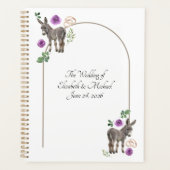 Donkey Purple Floral Wedding Planner プランナー手帳 (正面)