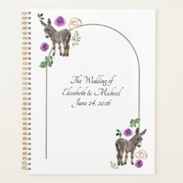 Donkey Purple Floral Wedding Planner プランナー手帳