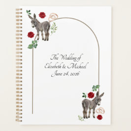 Donkey Red Floral Wedding Planner プランナー手帳