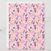 Donkey Scrapbook Paper in Pink (正面)