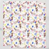 Donkey Scrapbook Paper in White (正面/裏面)