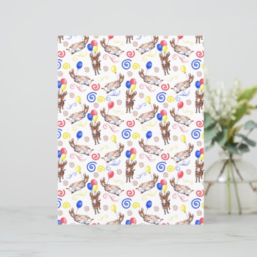 Donkey Scrapbook Paper in White (スタンド正面)