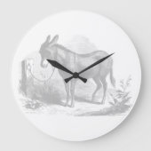 Donkey Sketch Wall Clock ラージ壁時計 (正面)