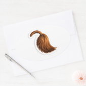 Donkey tail mini sticker sheet for party bag 楕円形シール (封筒)