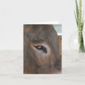 Donkey Thoughts Farm Animal Note カード (正面)