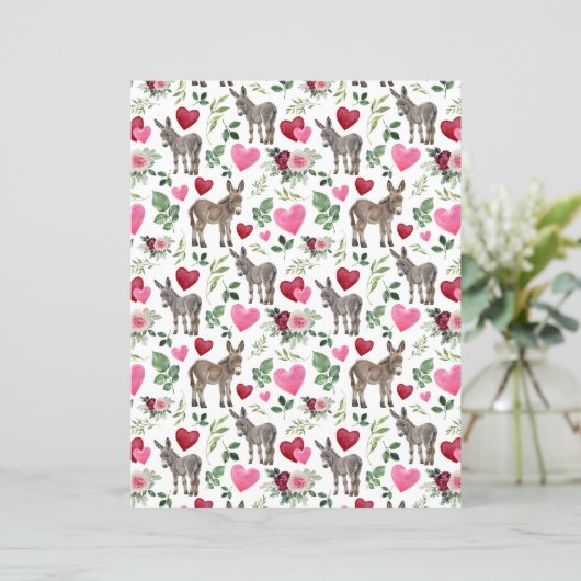 Donkey Valentines Scrapbook Paper (スタンド正面)