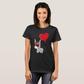 Donkey With Heart Balloon Valentines Day Love Boys Tシャツ (正面フル)
