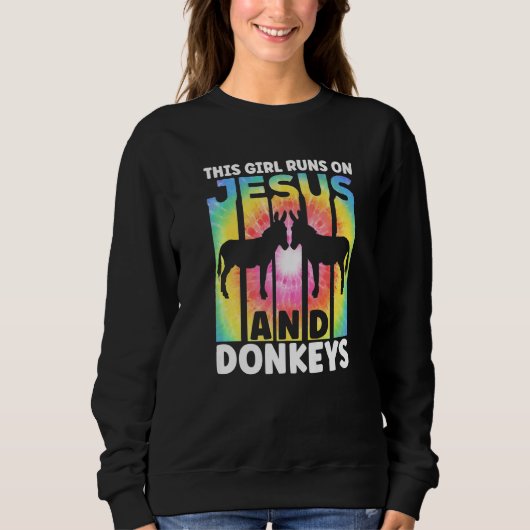 Donkeys Apparel for Donkey Lover Accessories for G スウェットシャツ (正面)