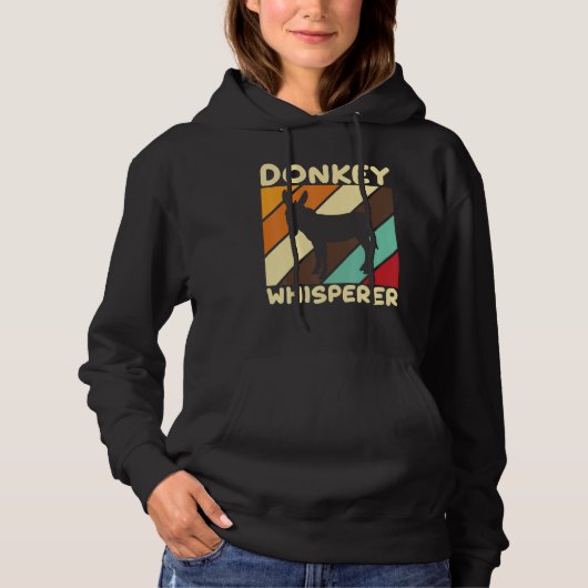 Donkeys Whisperer Donkey Versteher Long Ear Donkey パーカ (正面)