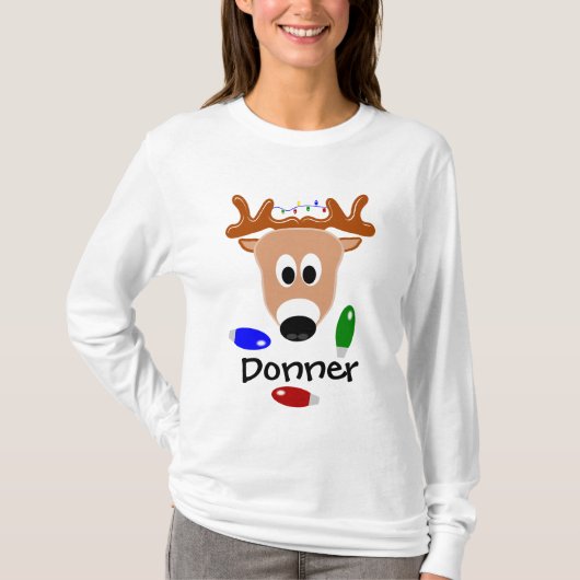 DonnerのトナカイのTシャツ Tシャツ (正面)
