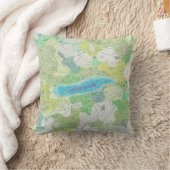 Donner湖の枕 クッション (ブランケット)