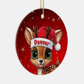 Donner Baby Deer, Fawn, Doe, Reindeer🦌 🎄 セラミックオーナメント (右)