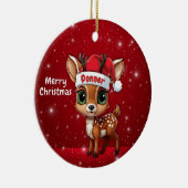 Donner Baby Deer, Fawn, Doe, Reindeer🦌 🎄 セラミックオーナメント (右)