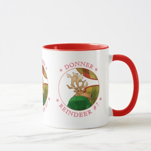 DONNER REINDEER 赤いコンビネーションマグ マグカップ (右)