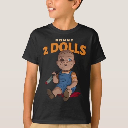 Donny 2 Dolls Anti-trump Cruel Doll (halloween)  Tシャツ (正面)