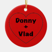 Donny + Vlad セラミックオーナメント (正面)