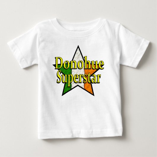 Donohueのスーパースターの乳児のTシャツ ベビーTシャツ (正面)