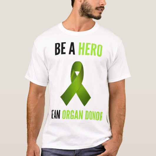 Donor Awareness Pride Support Hero Unisex  Tシャツ (正面)