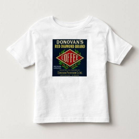 DonovanのコーヒーLabelBirminghamのAL トドラーTシャツ (正面)