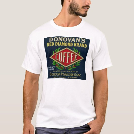 DonovanのコーヒーLabelBirminghamのAL Tシャツ (正面)