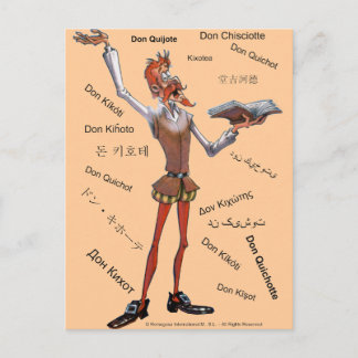 DONQUIXOTE IN TRANSLATION - 400年 – Cervantes ポストカード
