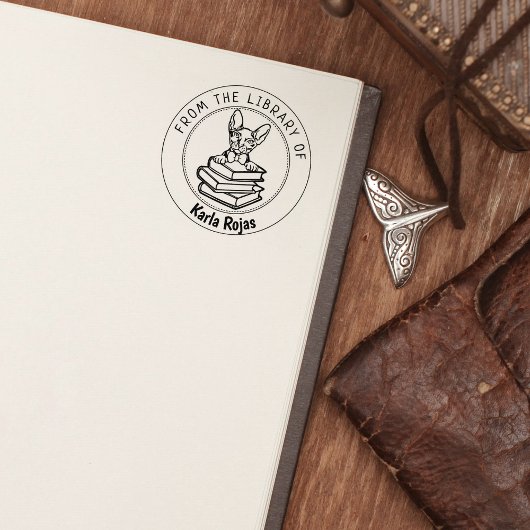 Donskoy Cat、ライブラリから本 ラバースタンプ