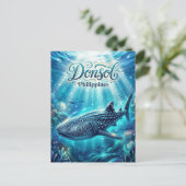 Donsol Whale Shark Research Philippines ポストカード (スタンド正面)