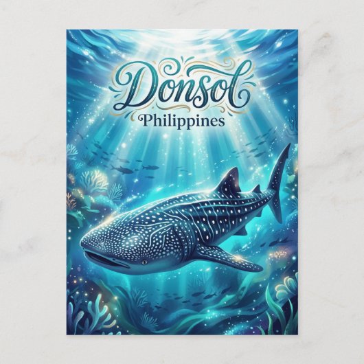 Donsol Whale Shark Research Philippines ポストカード (正面)