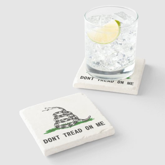 dontフラグusaシンボルスネークアメリカの歴史p ストーンコースター (横)