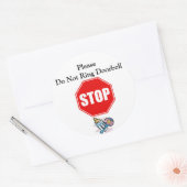 Don'tリングや輪Doorbellステッカー ラウンドシール (封筒)