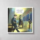 Don't文字とタイタおもしろいニックCanvas Print キャンバスプリント (正面)