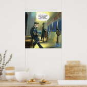 Don't文字とタイタニックおもしろいポスター ポスター (キッチン)