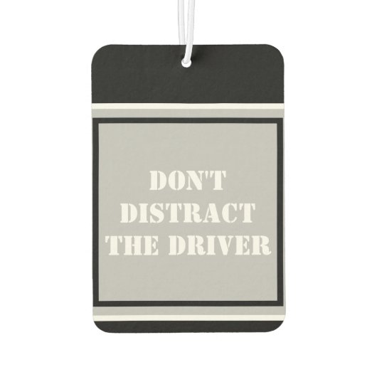 Don't文字ドライブ黒シルバーライフを真剣に取る カーエアーフレッシュナー (裏面)