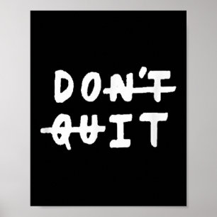 Dont やめ (Do It)ジムフィットネスモチベーションTeeスローガ ポスター