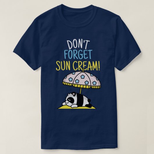 Dont 忘れ Sun Cream Uv認識度Uv Safety 2 Tシャツ (デザイン正面)