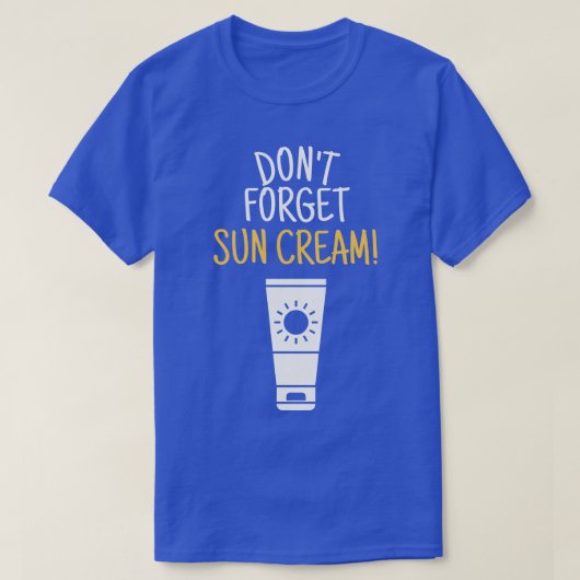 Dont 忘れ Sun Cream Uv認識度Uv Safety 4 Tシャツ (デザイン正面)