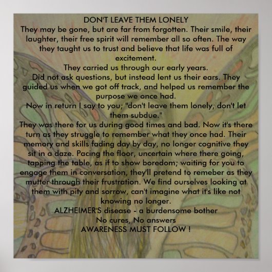 Don't 離れ They Lonely poster ポスター (正面)