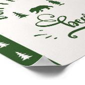 Dont 食べ物を与え the bears One Happy Camper birthday ポスター (角)