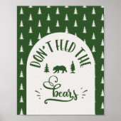 Dont 食べ物を与え the bears One Happy Camper birthday ポスター (正面)