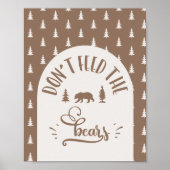 Dont 食べ物を与え the bears One Happy Camper birthday ポスター (正面)