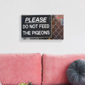 Don't 食べ物を与え The Pights NYC New York写真 キャンバスプリント (インサイチュ (リビング))