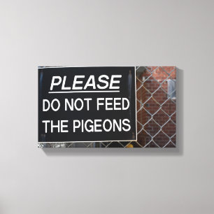 Don't 食べ物を与え The Pights NYC New York写真 キャンバスプリント