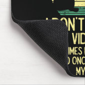 Dont Always Play Video Games Retro Gamer Men Boys  マウスパッド (コーナー)