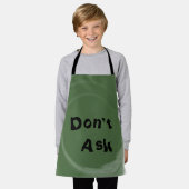 Don't Ask エプロン (着用した状態)