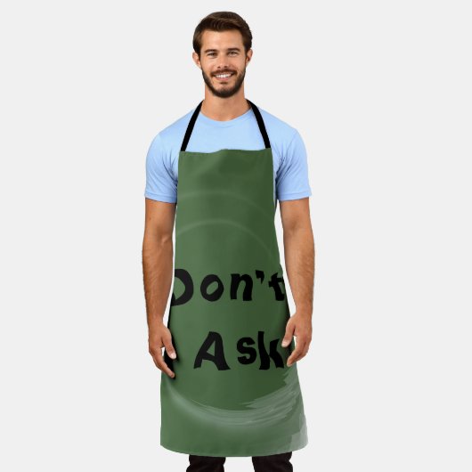 Don't Ask エプロン (着用した状態)