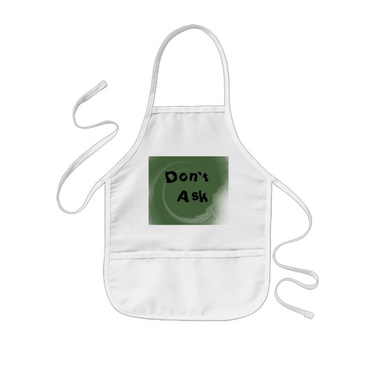 Don't Ask 子供用エプロン (正面)