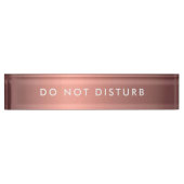 Don'T Asrock Signバラ金ゴールド業務 デスクネームプレート (正面)