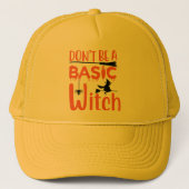 Don't Be A Basic Witch Halloween  キャップ (正面)