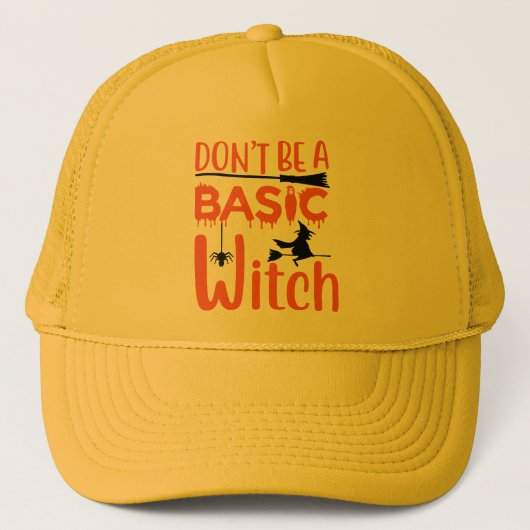 Don't Be A Basic Witch Halloween  キャップ (正面)